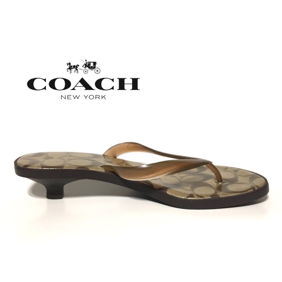 kitten heel jelly flip flops